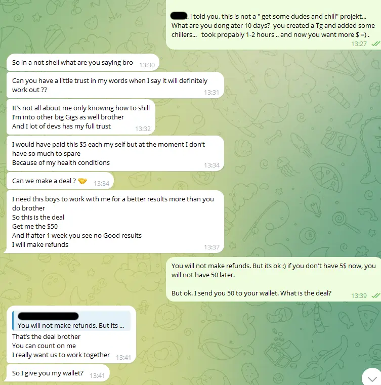 The $50 negotiation